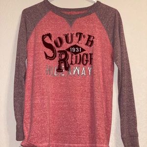 Large South Ridge Red Long Sleeves